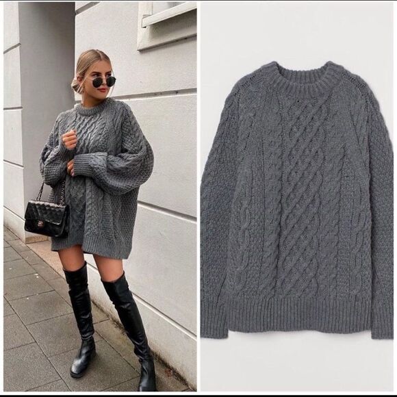 LAST! H&M Oversized Chunky Sweater - Picture 1 of 13
